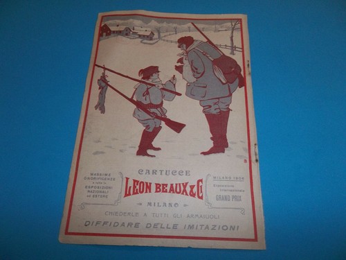 Pubblicita 1908 cartucce da - ,